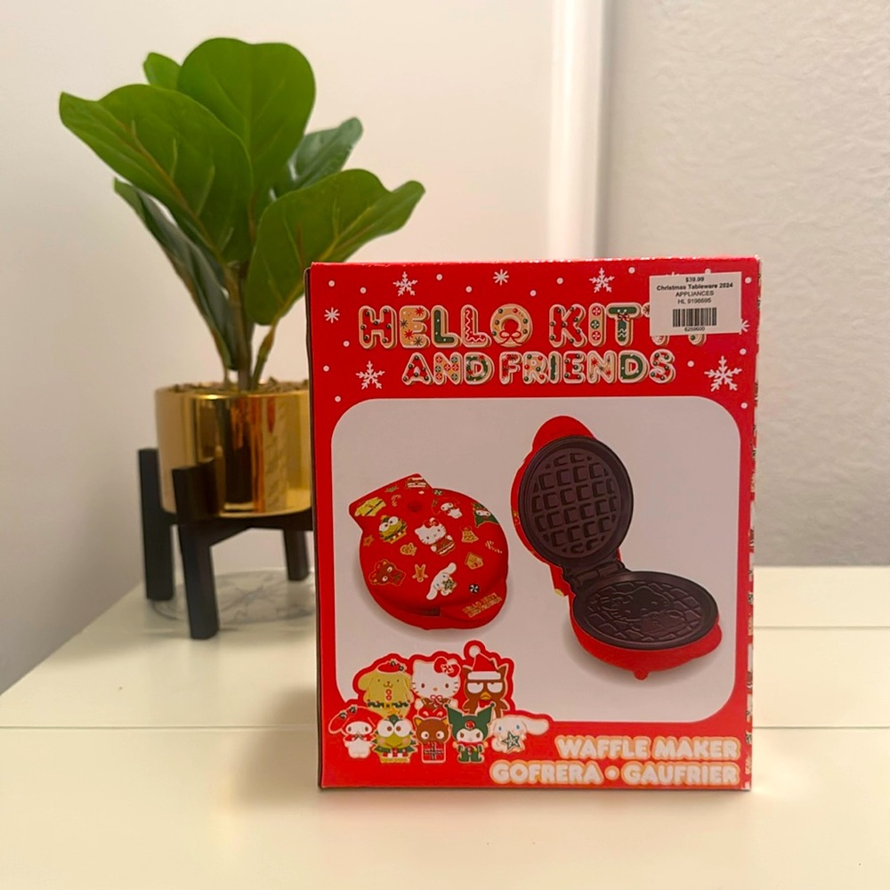 NEW Hello Kitty and Friends Waffle Maker. 2024 Holiday Edition